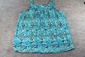 Avenue ärmellose Bluse Gr. 18/20 blau Spaghettiträger Tank Shell - Bild 1 von 6