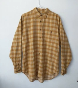 Camicia Tommy Bahama camicia seta a quadri con bottoni uomo taglia M gialla manica lunga - Foto 1 di 11