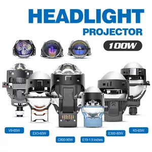 3.0''/2.5" Laser Headlight Bi LED Projector Lens Hi/Low Beam Universal 2pcs - Bild 1 von 38