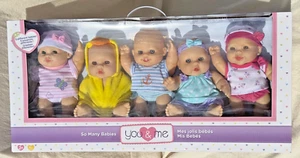 You & Me So Many Babies 5 Pack Doll Set NEW Sealed 2017 Toys R Us 8-10" Dolls - Picture 1 of 9