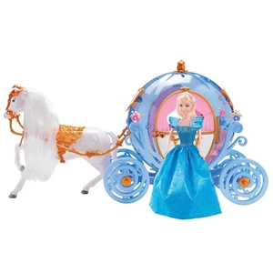 Princess Magical Doll Carriage & Horse Fabulous Deluxe Playset Magical Lights - Foto 1 di 3