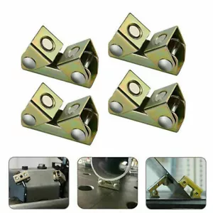 4pcs Adjustable Magnetic Welding Clamps V Type Pads Fixture Holder Strong Welder - Picture 1 of 11