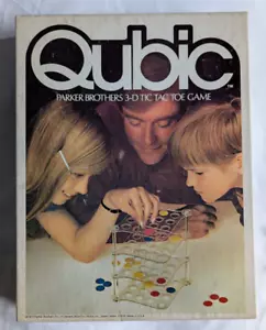 Qubic Parker Brothers 3-D Tic Tac Toe Game Vintage 1972 - Picture 1 of 4