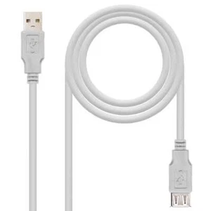 Nanocable Cable Extension USB 2.0 Type A M/F Beige pour Laptop 10.01.0203 1.8m - Photo 1/6