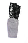 Theory Wayf Womens Ankle Dress Trousers Jogger Pants White Black Size 0 S Lot 2