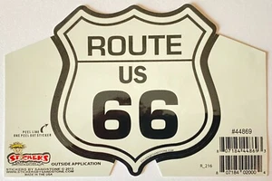 Route 66 Highway Road Marker Black LTR on White Window Bumper Laptop Sticker - Bild 1 von 4