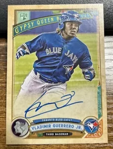 Vladimir Guerrero Jr 2019 Topps Gypsy Queen Auto Rookie Logo Swap/99 Rookie RC - Foto 1 di 2