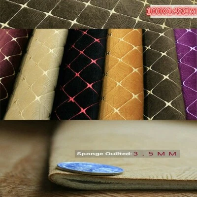 Dicker niederländischer Samtstoff Schwamm gesteppt Plüsch Tuch DIY Polstermaterial - Bild 1 von 4