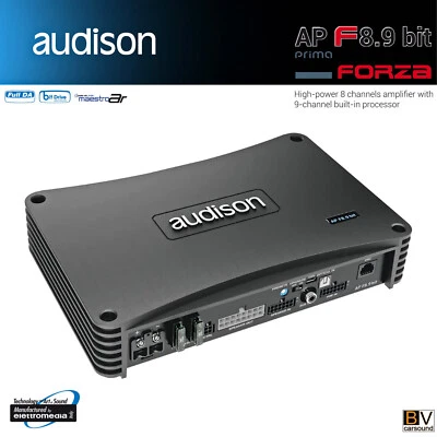 DSP Audison Prima AP F8.9 bit 9 Kanal Prozessor 8x 85/130 WRMS @ 4/2Ω Verstärker - Bild 1 von 4