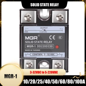 MGR Solid State Relay Module 10/20/25/40/50/60/80/100A | 3-32VDC to 5-220VDC - Picture 1 of 6