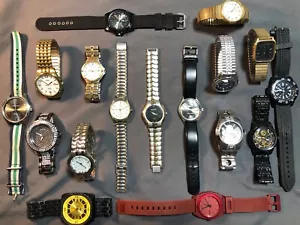 Men’s Watch Lot Kenneth Cole,Tommy Hilfiger,Timex,Q&Q,Nixon,Manhattan,Gruen - Picture 1 of 23