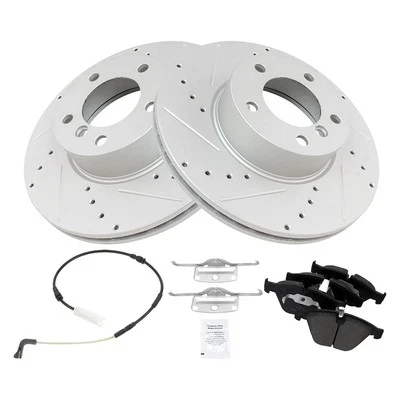 TRQ BKA21157 Brake Kit For BMW 328i xDrive 2009-2010 Left Front 34112283865 - Image 1 of 4