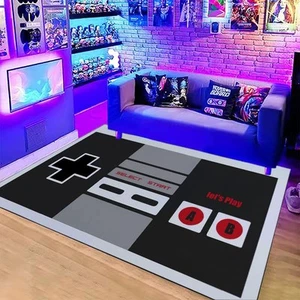 Large Gamer Area Rug for Game Room Decor - 3D Printed Player Non-Slip Crystal... - Picture 1 of 7