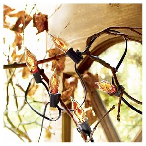 Grandin Road Retired Halloween Flickering Flame Light Strand-Indoor & Outdoor - Picture 1 of 4