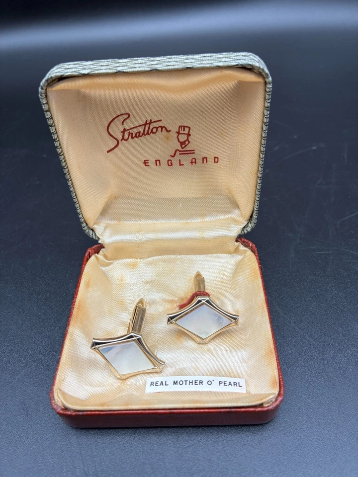 Mother of Pearl Cufflinks by Stratton England - Image 1 of 1