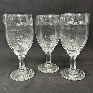 Libbey 'Chivalry Clear' 6 1/4" Rotweinkelch, Vintage, 3er Set - Bild 1 von 10
