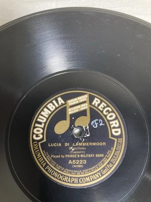 Prince's Military Band: Lucia Di Lammermoor/Triumphal March 12" 78 RPM A5223 VG - Image 1 of 4