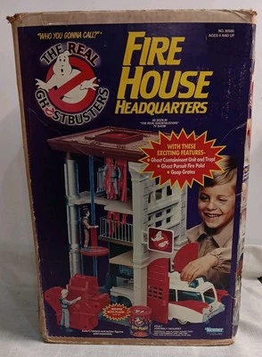 Vintage Collectors Kenner The Real Ghostbusters Firehouse BOX & INSTRUCTION Only - Image 1 of 4