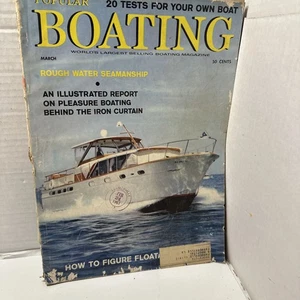 Popular Boating.  World’s Largest Selling Boating  Magazine March 1961  Vol 9 #3 - Bild 1 von 13
