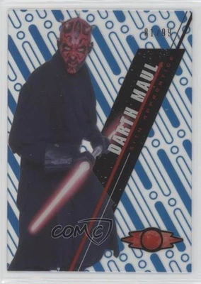 2016 Star Wars High Tek Form Pattern 1 Blue Rainbow Foil 81/99 Darth Maul 1cc7 - Image 1 of 3