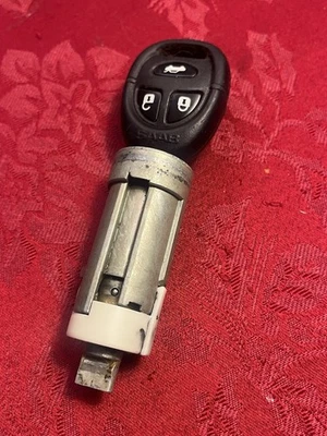 Cilindro de bloqueo de encendido Saab 9-3 1999-2009 9-5 1999-2003 con llave y transpondedor Foto 1 de 2