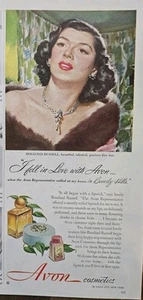 1949 Avon cosmetics Representative Rosalind Russell Beverly Hills vintage ad - Picture 1 of 1