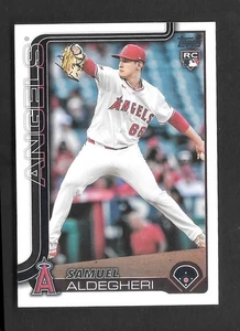 2025 Topps Serie 2 Samuel Aldegheri RC Base Novato -LOS ANGELES ANGELS- #438 - Imagen 1 de 1