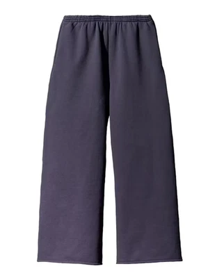 Yeezy Gap Balenciaga 海军蓝抓绒阔腿运动裤宽松大码 S 码 — 第 1/2 张图片