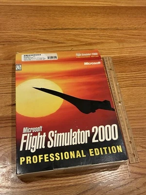 Microsoft Flight Simulator 2000 Professional Edition, PC, 1999 - UNUSED - IN BOX - Image 1 of 4