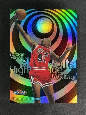 1998 Hoops #16HV Dennis Rodman HIGH VOLTAGE Bulls - Image 1 of 2