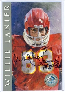 Willie Lanier 1998 HOF Hall Fame Signature Series Platinum /2500 Autograph Auto - Picture 1 of 1