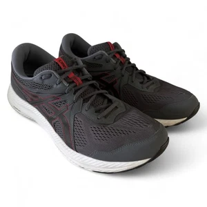 Asics Gel-Contend 7 Running Shoes Men’s Sz 14 Dark Gray Red Sneakers 1011B040 - Picture 1 of 13