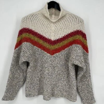Free People Womens Striped Pullover Sweater Cotton Blend size SP - Image 1 of 4