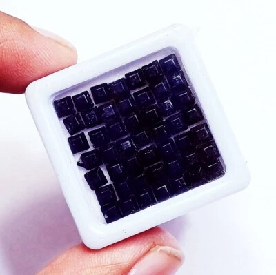 方形黑色碧玺 50 件批量散装宝石带免费礼品 — 第 1/4 张图片