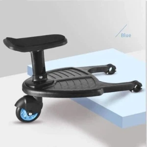 Marche Pied Poussette Universelle Bleu - Planche à Roulettes Pliable - Imagen 1 de 4