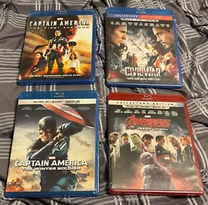 Marvel Blu-Ray Lot - First Avenger / Winter Soldier / Civil War / Age Of Ultron - Picture 1 of 2