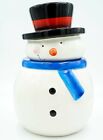 Vintage Smiling Snowman Cookie Jar by, Sakura, Christmas Decor