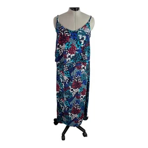 Capsule Damen Blumen Maxikleid Spaghettiträger langes Sommerkleid Gr. 20 - Bild 1 von 13