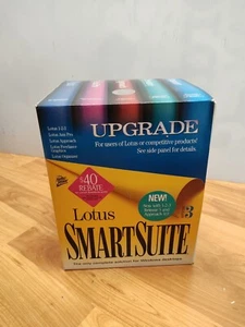 Lotus Smartsuite Upgrade Release 3 For Windows Software 1-2-3 Vintage w/Box New - Picture 1 of 5