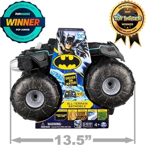 Monster Jam Batman All Terrain RC Batmobile Truck 1:15 Car Drives on Water Toy - Picture 1 of 9