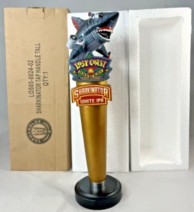 Cerveza artesanal Lost Coast Brewery SHARKINATOR BLANCA IPA Tiburón 11" Manija de grifo - Imagen 1 de 8