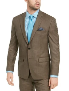 LAUREN RALPH LAUREN Men's Lined Ultraflex Stretch Suit Separate Blazer Brown 44L - Picture 1 of 3