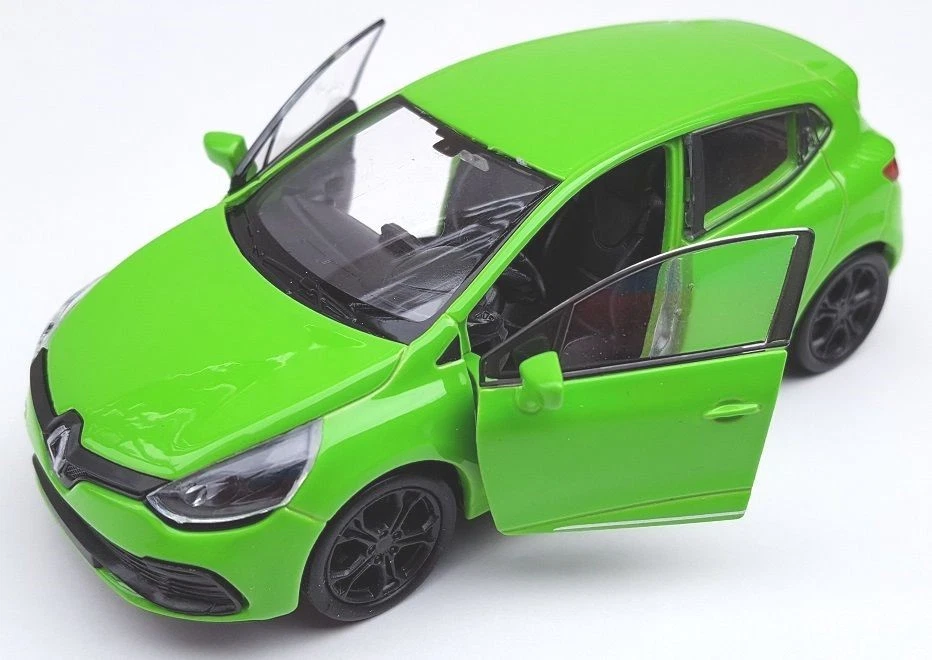 BLITZ VERSAND Renault Clio RS neongrün 1:34-39 Welly Modell Auto NEU & OVP - Bild 1 von 1