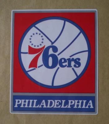 Philadelphia 76ers NBA Basketball Decal Stickers Team Logo Design -  Your Choice - Image 1 of 2
