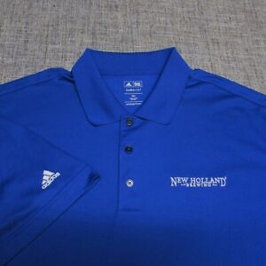 ADIDAS CLIMALITE POLY GOLF SHIRT--2XL--NEW HOLLAND BREWING--PERFECT QUALITY