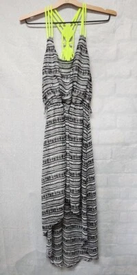 Vestido Princesa Vera Wang Mujer S Sin Mangas Lima Tirantes Cuello en V Alto-Bajo Foto 1 de 4