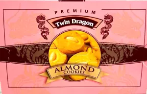 Galletas de almendras Twin Dragon Premium envueltas individualmente 12 oz (paquete de 6) ~ 11/2025 - Imagen 1 de 3