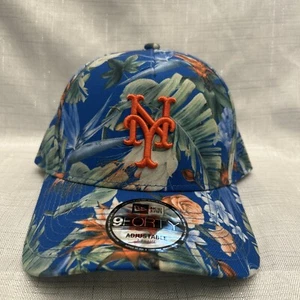 Floral New York Mets Queens MLB 9Forty A-Frame Adjustable Strap New Era Cap Hat - Picture 1 of 5