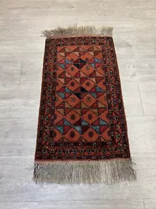 Wunderschöne Handgeknüpfte Afghane Carpet Baluch Balutsch Ca 55X100cm - Bild 1 von 13