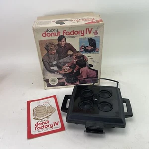 Vintage 1970s Donut Maker Dazey Doughnut Factory IV DF4 with Box & Manual Works - Picture 1 of 4